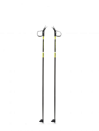 Палки лыжные VUOKATTI 145 Black-Yellow 100% стекловолокно